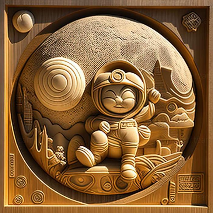 3D модель Doraemon Chronicle of the exploration of the Moon by No (STL)